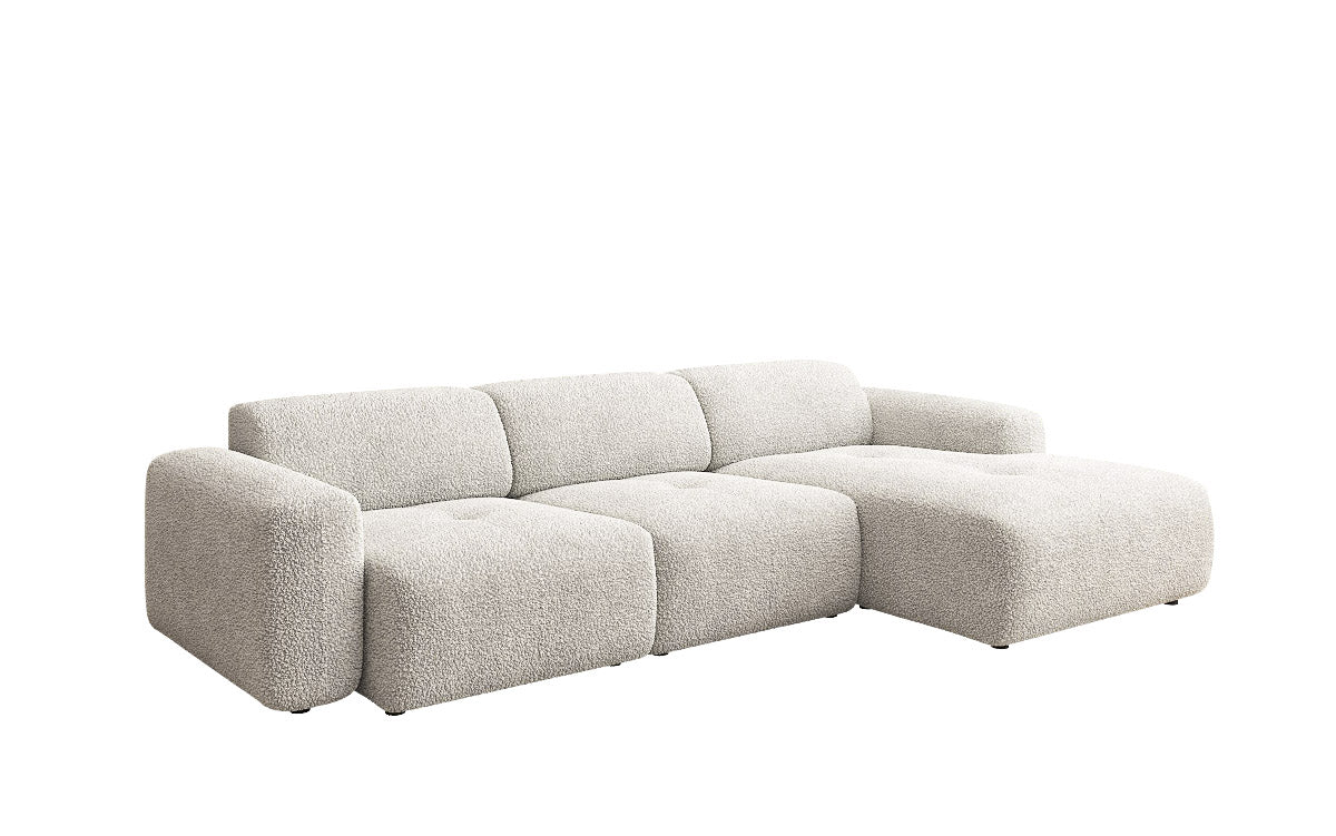Designer L-bank Calm in Bouclé