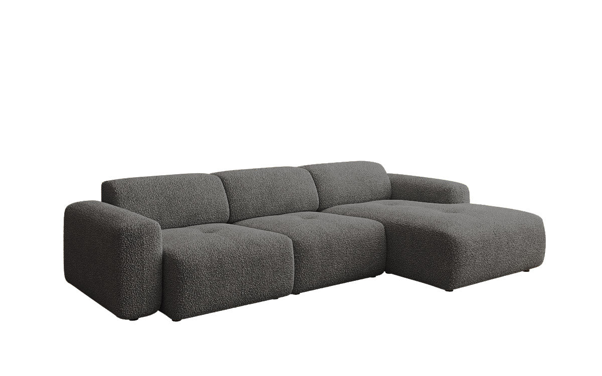 Designer L-bank Calm in Bouclé