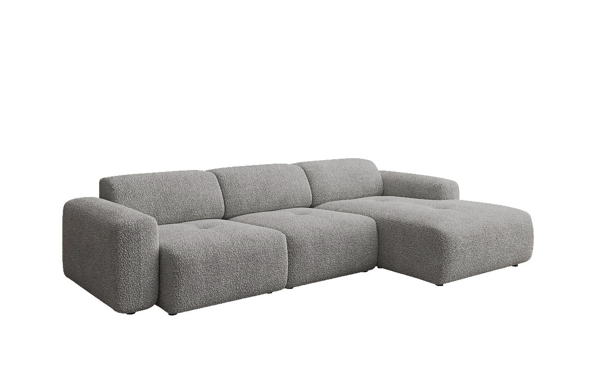 Designer L-bank Calm in Bouclé
