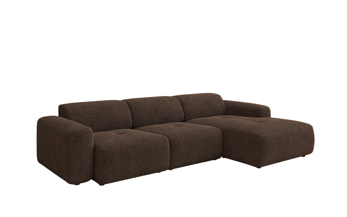 Designer L-bank Calm in Bouclé