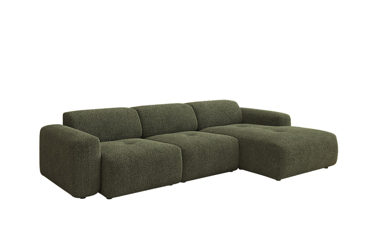 Designer L-bank Calm in Bouclé