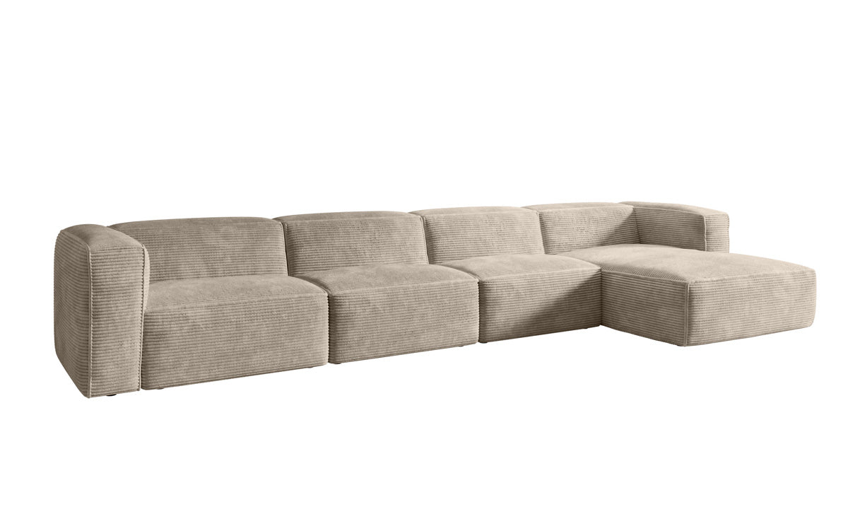 Designer Sofa Comfy L Maxi in Ribstof