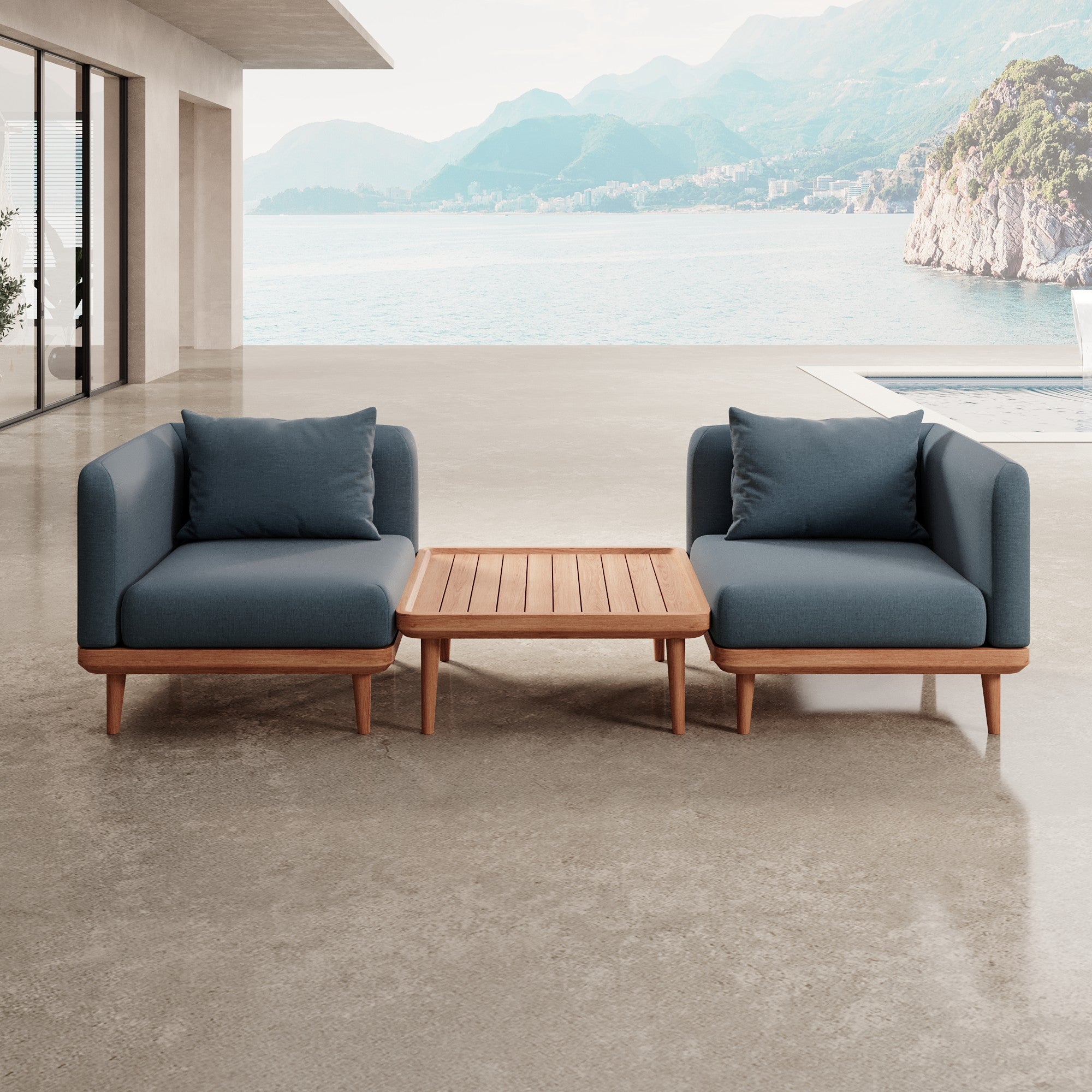 Nouri – 2 loungemodule & tafel | Aevora™ Kollektion