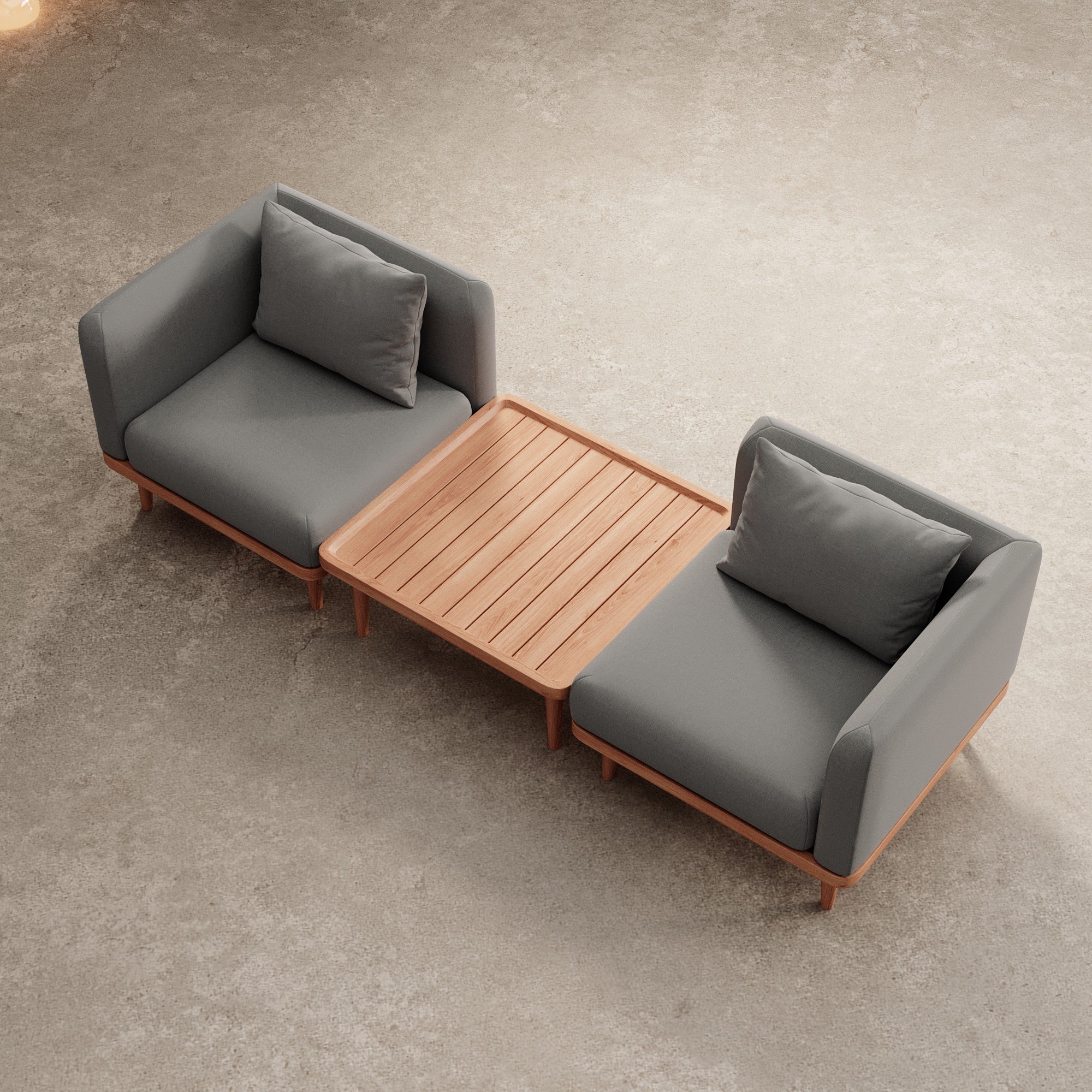 Nouri – 2 loungemodule & tafel | Aevora™ Kollektion