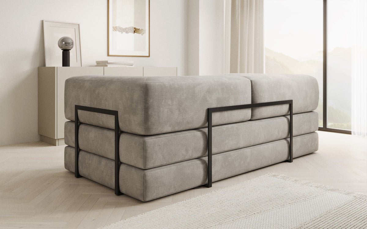 Designer Sofa Lazy 3-zits in fluweel