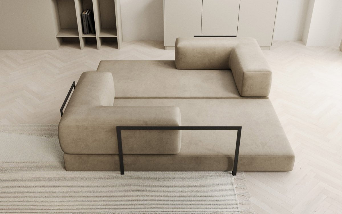 Designer Sofa Lazy 3-zits in fluweel
