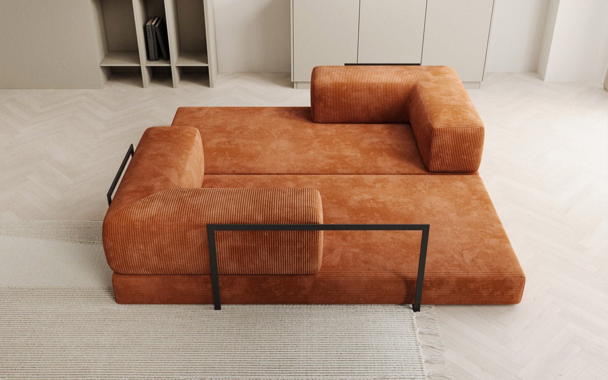 Designer Sofa Lazy 3-zits in Corduroy