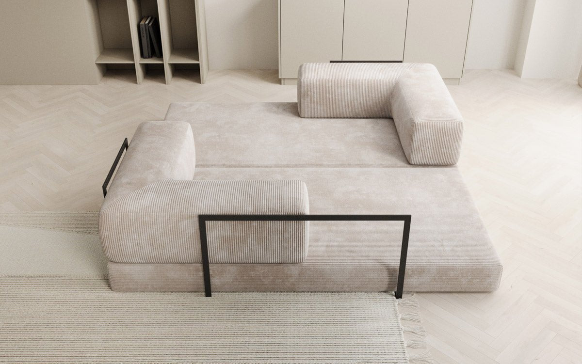 Designer Sofa Lazy 3-zits in Corduroy