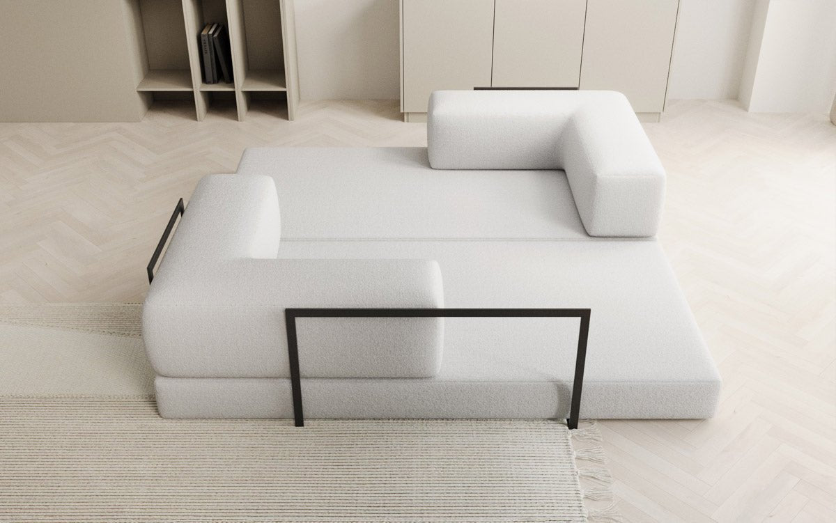 Designer Sofa Lazy 3-zits in Bouclé