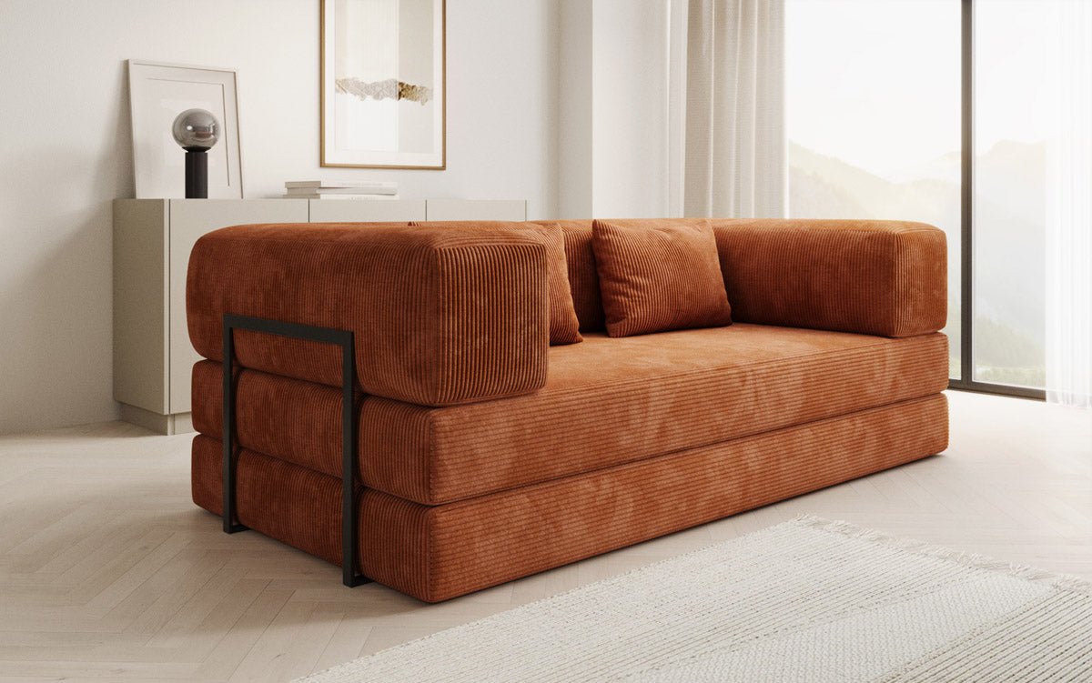 Designer Sofa Lazy 3-zits in Corduroy