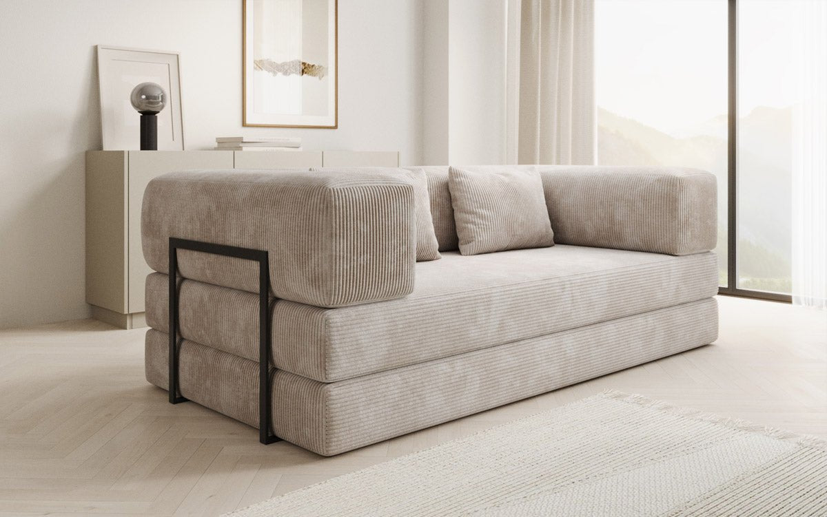 Designer Sofa Lazy 3-zits in Corduroy