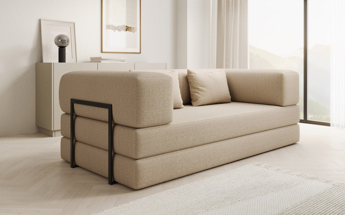 Designer Sofa Lazy 3-zits in Bouclé