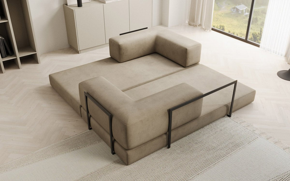 Designer Sofa Lazy 3-zits in fluweel