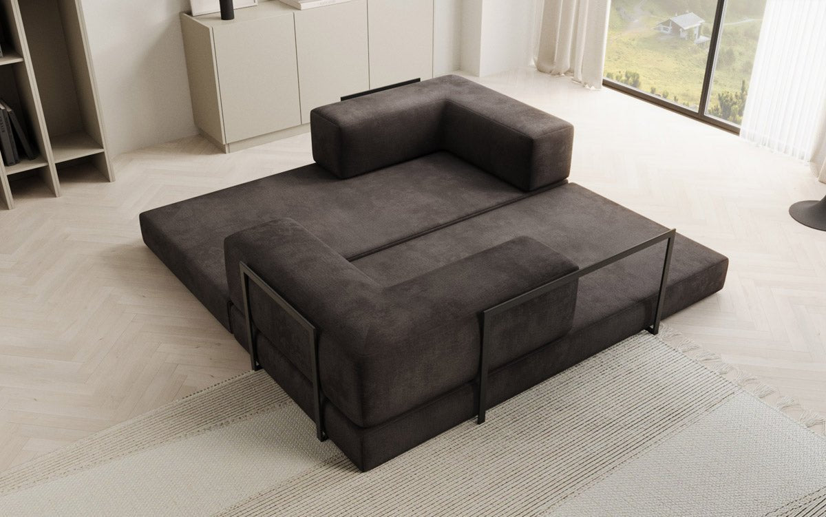 Designer Sofa Lazy 3-zits in fluweel