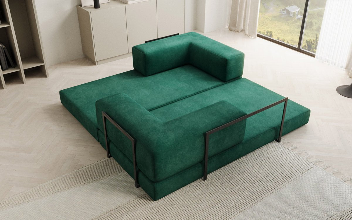 Designer Sofa Lazy 3-zits in fluweel