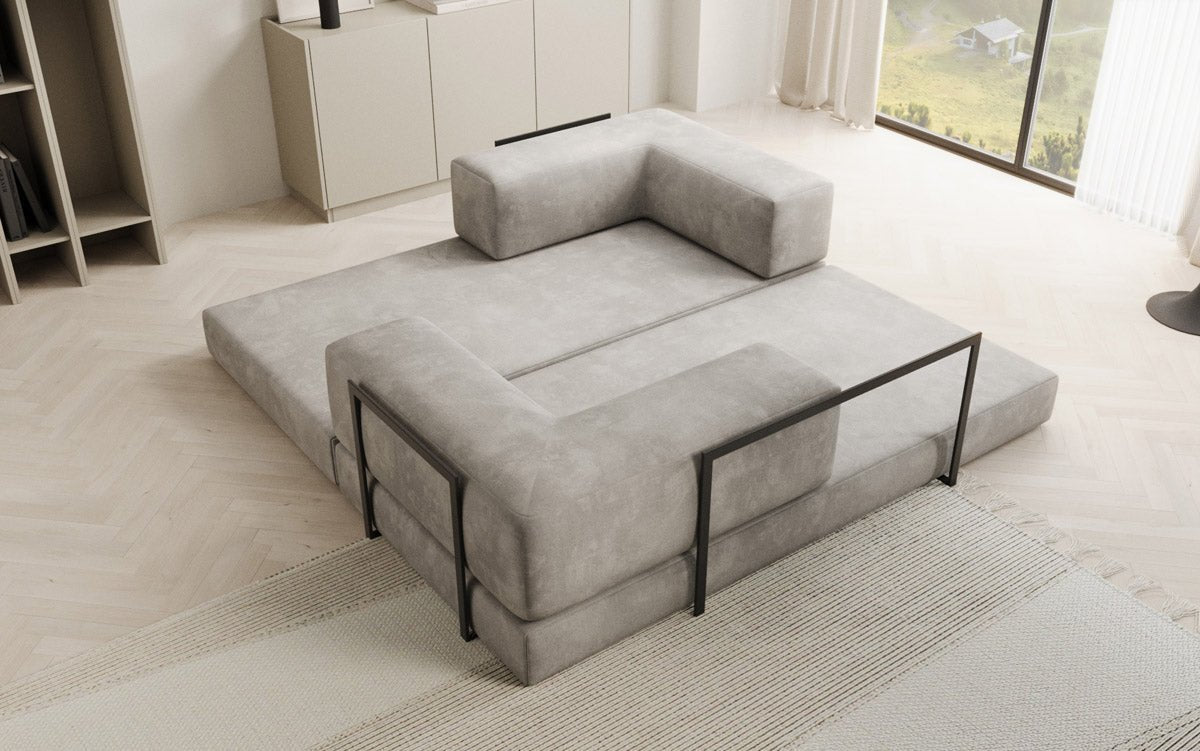 Designer Sofa Lazy 3-zits in fluweel