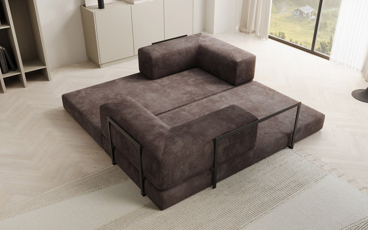 Designer Sofa Lazy 3-zits in Corduroy