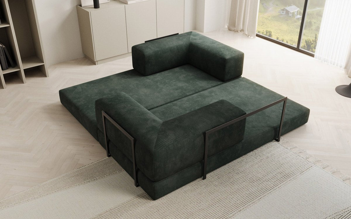 Designer Sofa Lazy 3-zits in Corduroy