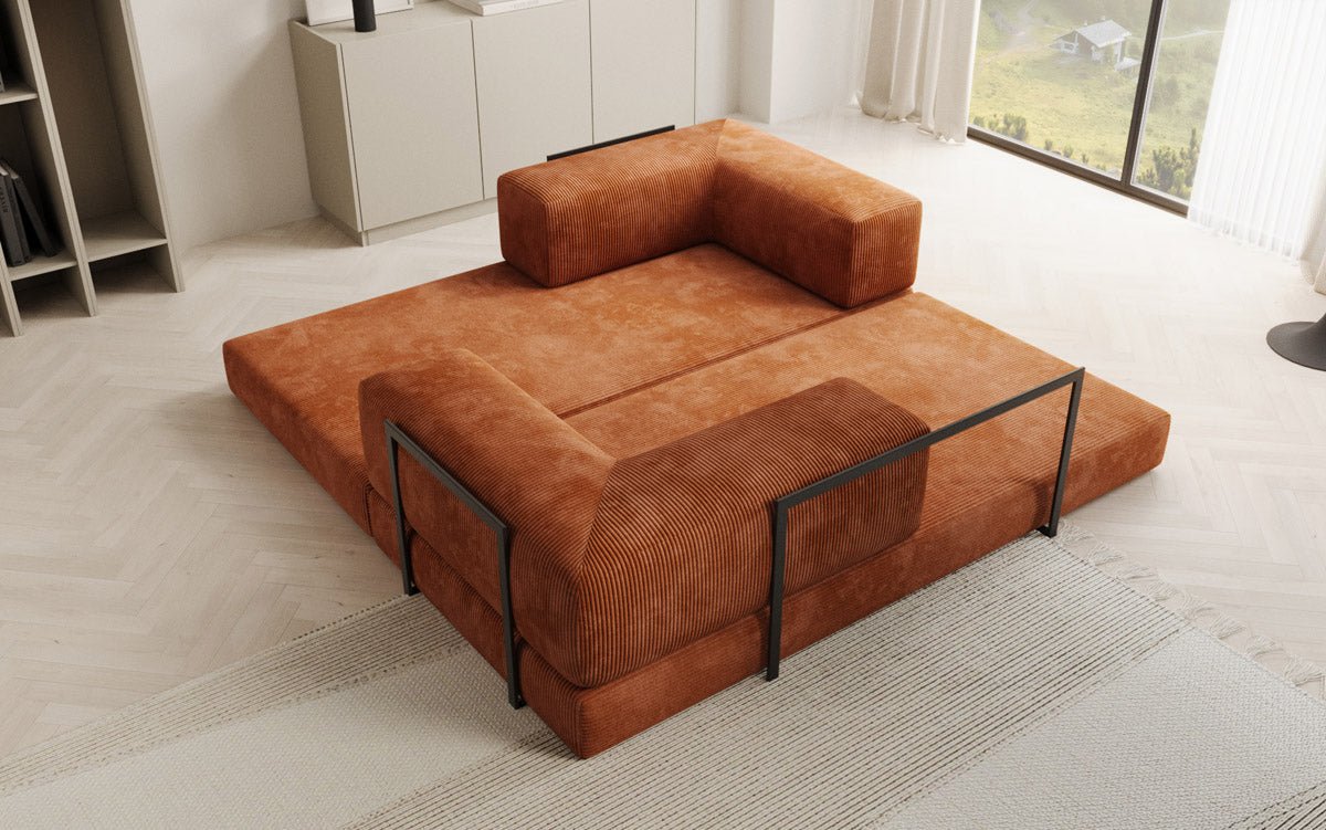 Designer Sofa Lazy 3-zits in Corduroy