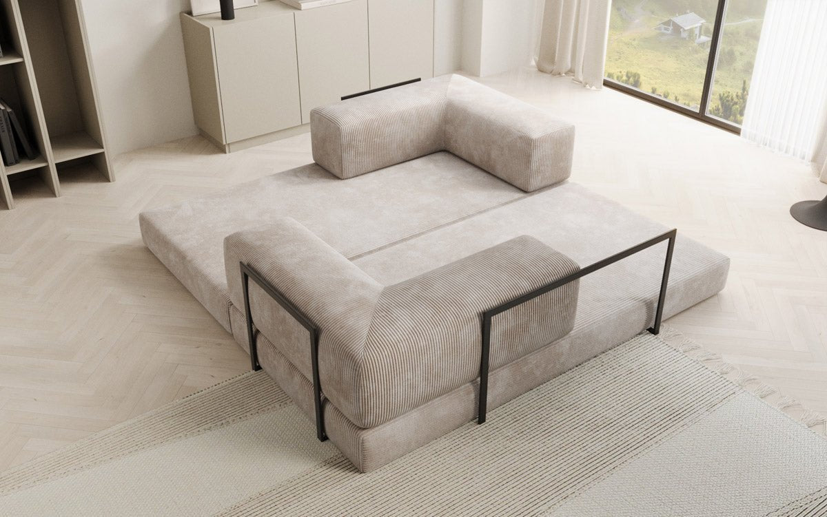Designer Sofa Lazy 3-zits in Corduroy