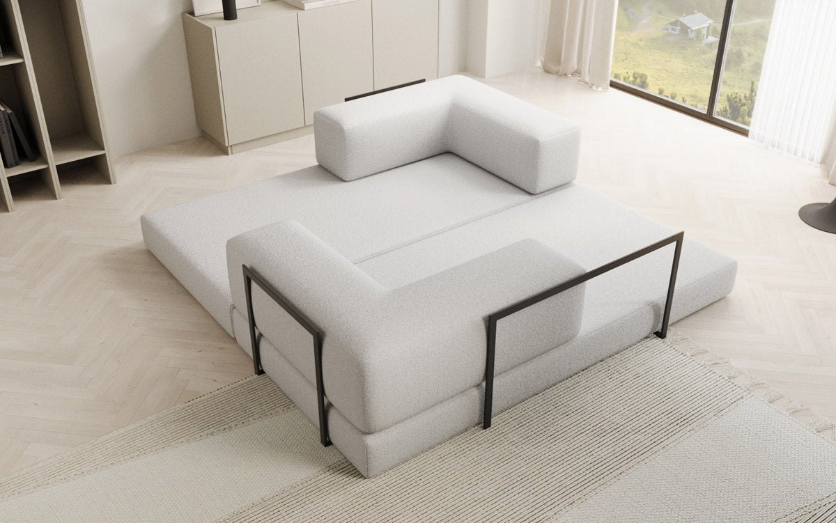 Designer Sofa Lazy 3-zits in Bouclé
