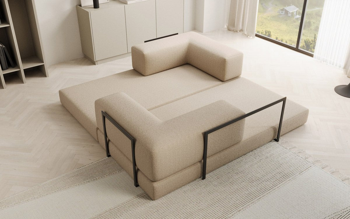 Designer Sofa Lazy 3-zits in Bouclé