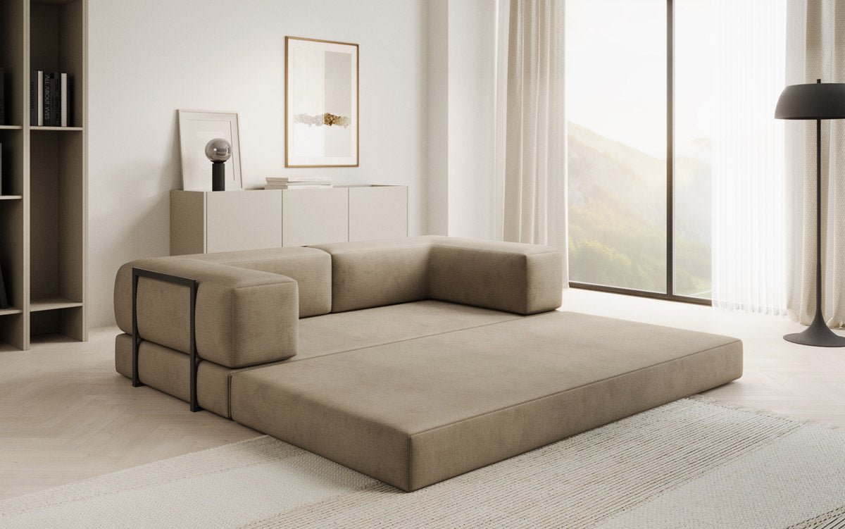 Designer Sofa Lazy 3-zits in fluweel