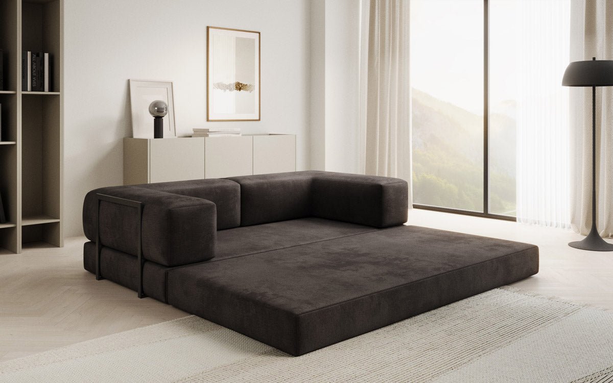 Designer Sofa Lazy 3-zits in fluweel