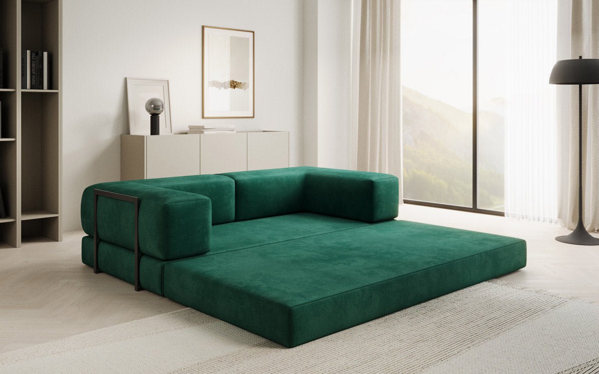 Designer Sofa Lazy 3-zits in fluweel