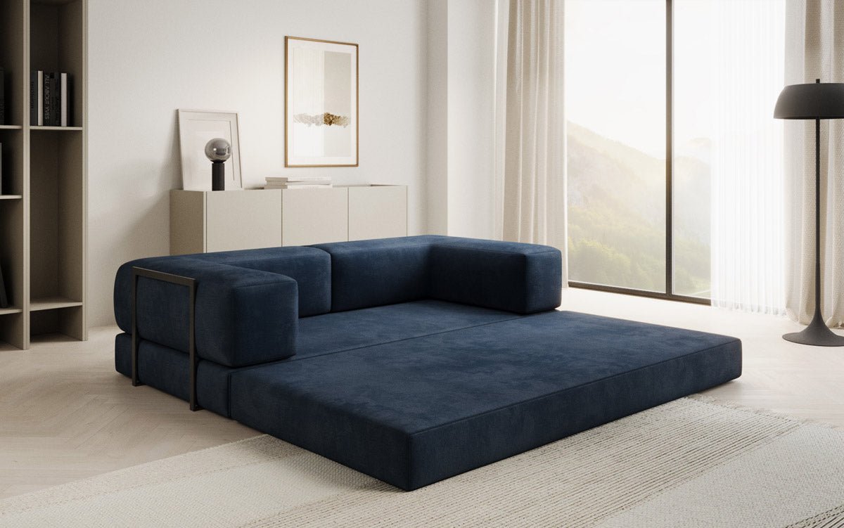 Designer Sofa Lazy 3-zits in fluweel