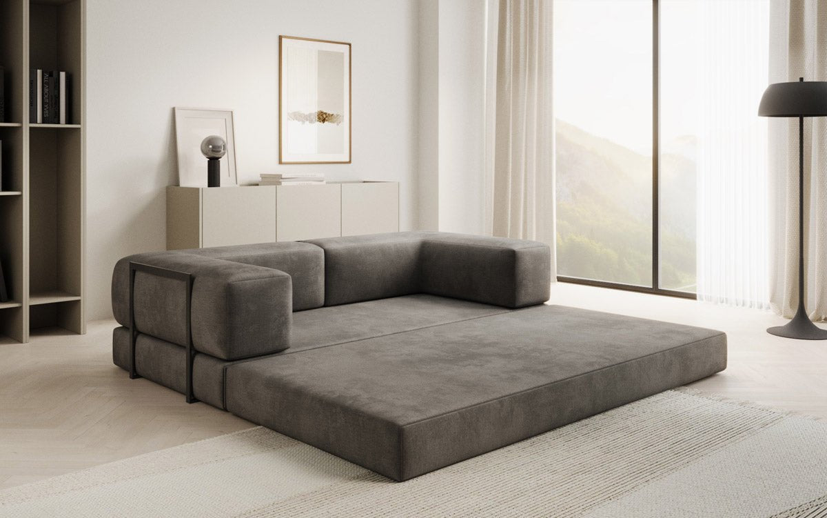 Designer Sofa Lazy 3-zits in fluweel