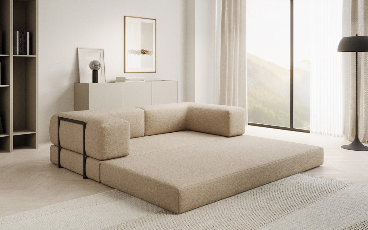 Designer Sofa Lazy 3-zits in Bouclé