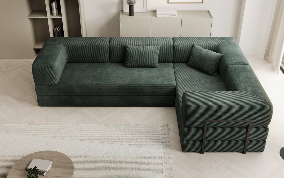 Designer Sofa Lazy L gesloten in Cord