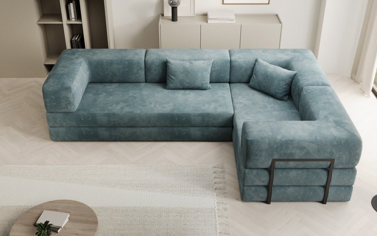Designer Sofa Lazy L gesloten in Cord