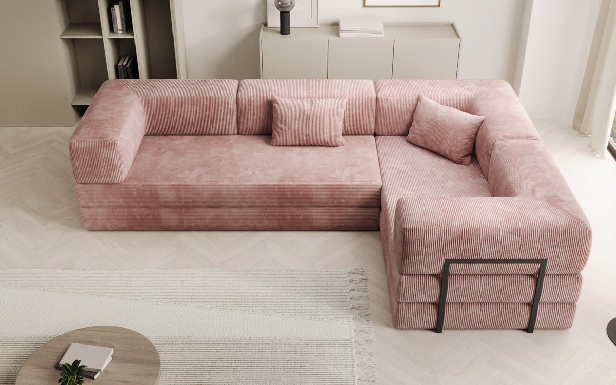 Designer Sofa Lazy L gesloten in Cord