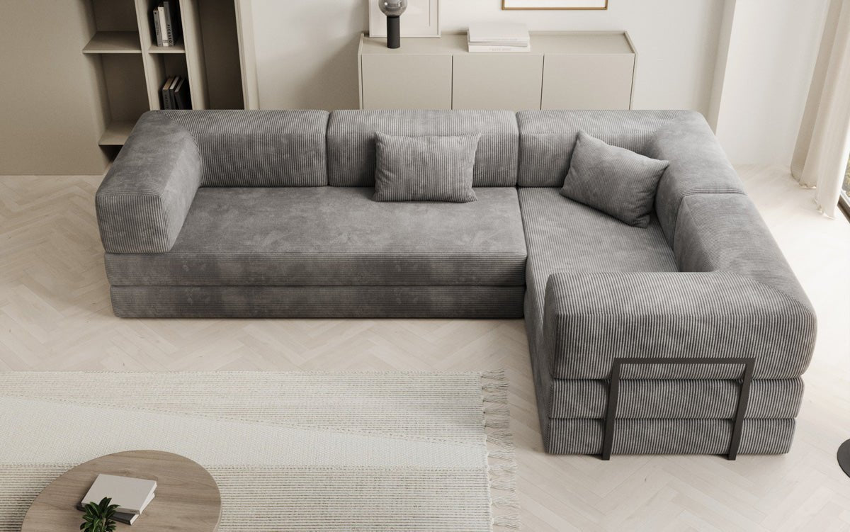 Designer Sofa Lazy L gesloten in Cord