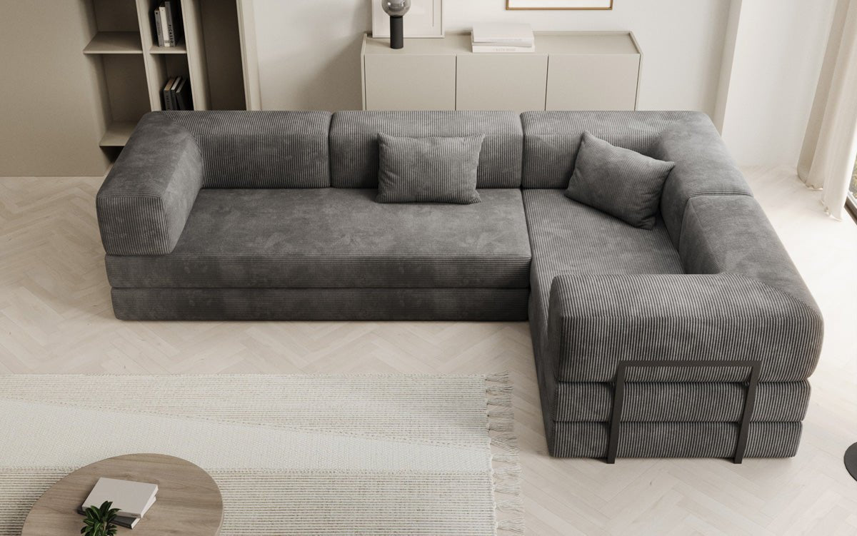 Designer Sofa Lazy L gesloten in Cord