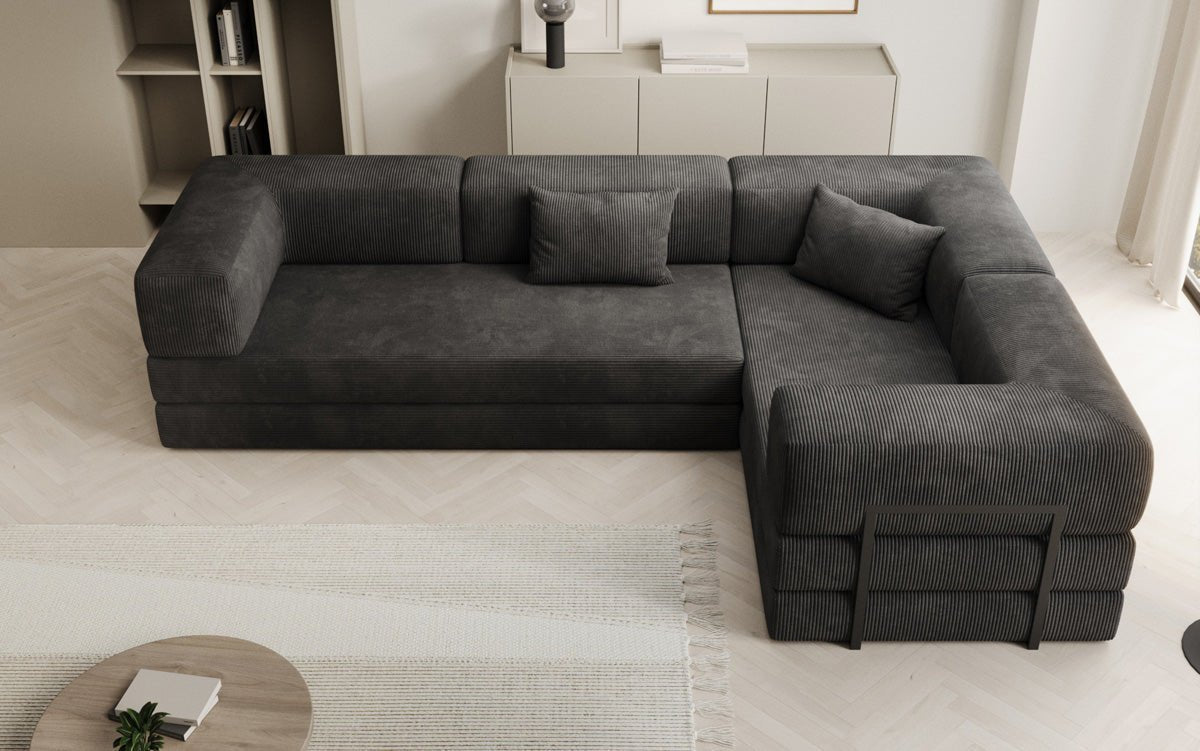 Designer Sofa Lazy L gesloten in Cord