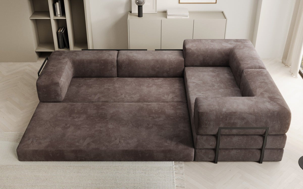 Designer Sofa Lazy L gesloten in Cord