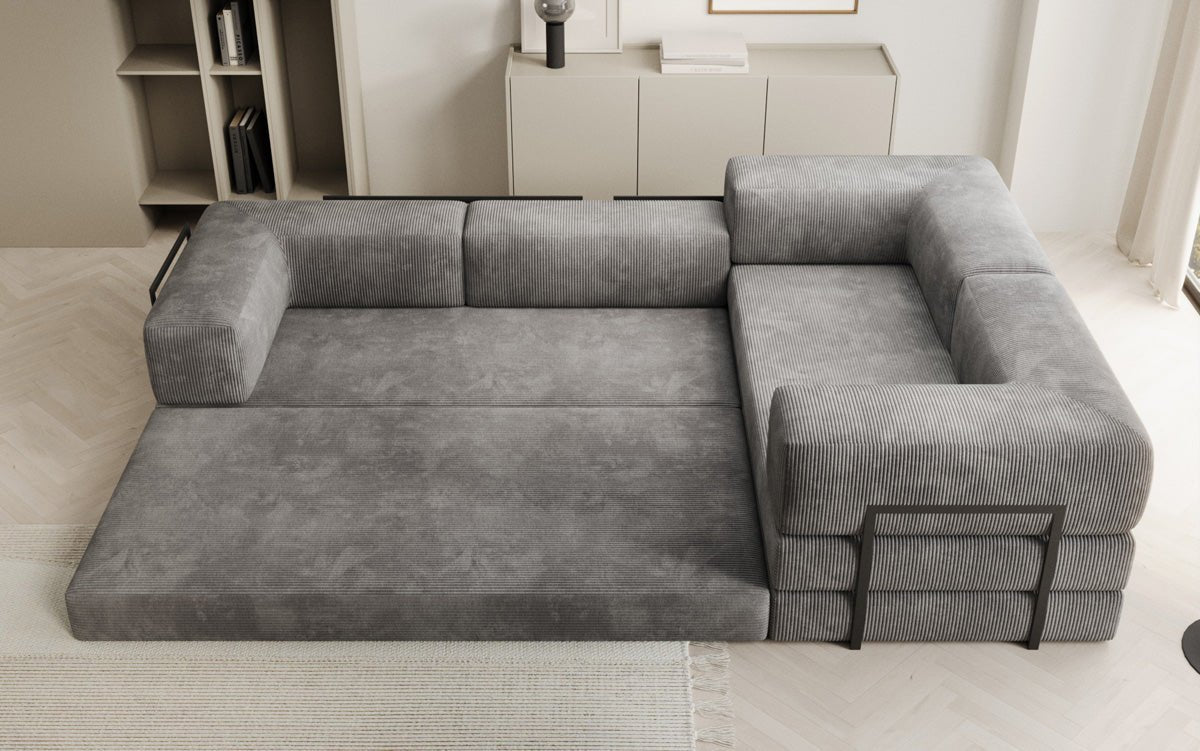 Designer Sofa Lazy L gesloten in Cord