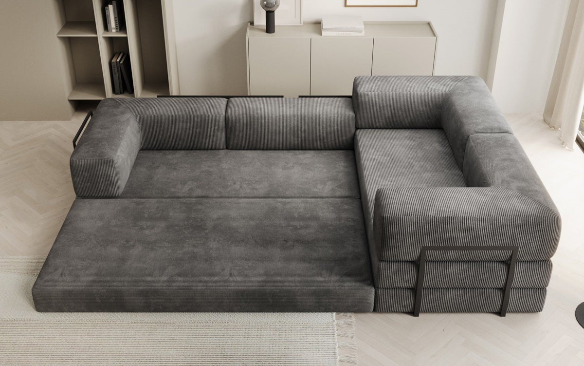 Designer Sofa Lazy L gesloten in Cord