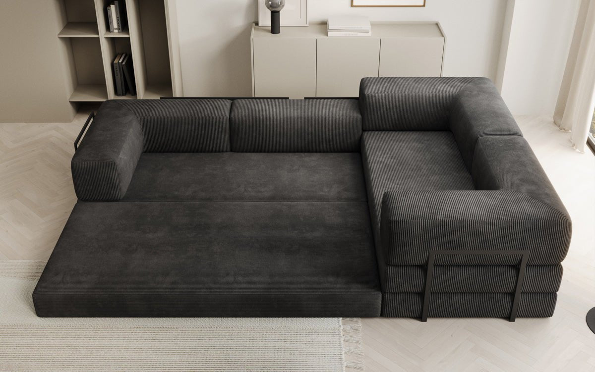 Designer Sofa Lazy L gesloten in Cord