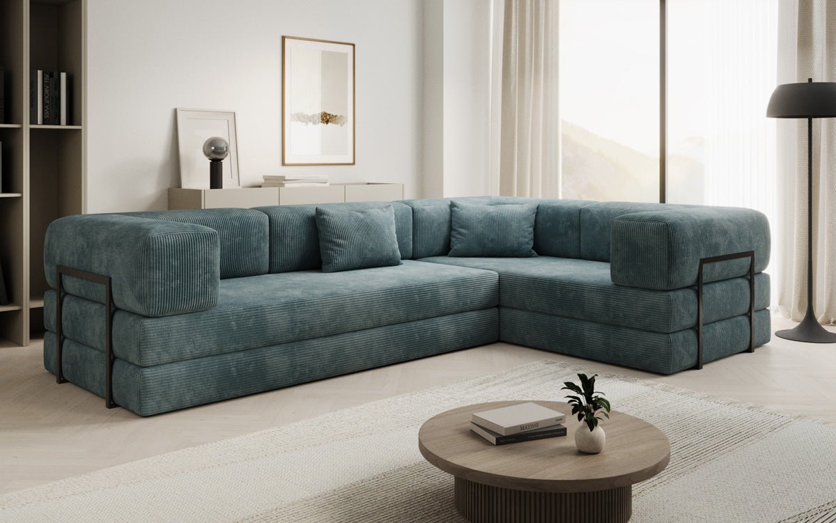 Designer Sofa Lazy L gesloten in Cord