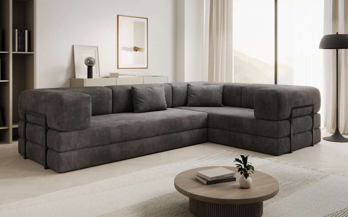 Designer Sofa Lazy L gesloten in Cord