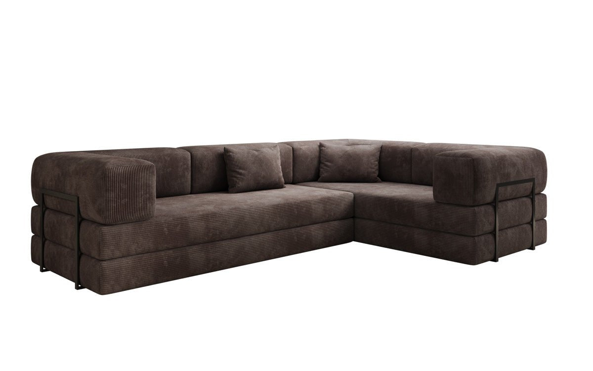 Designer Sofa Lazy L gesloten in Cord