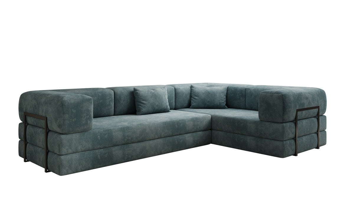 Designer Sofa Lazy L gesloten in Cord