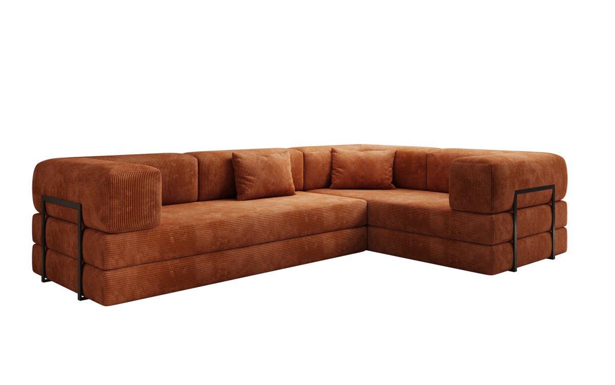 Designer Sofa Lazy L gesloten in Cord