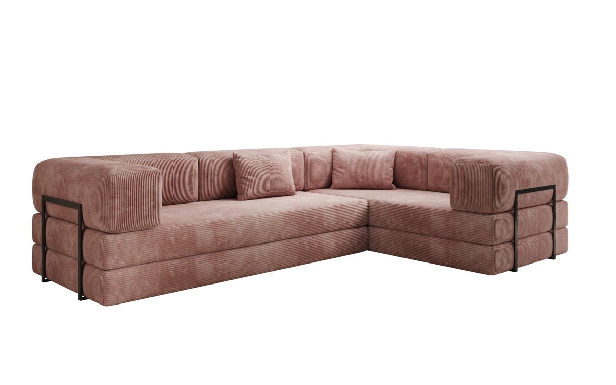 Designer Sofa Lazy L gesloten in Cord