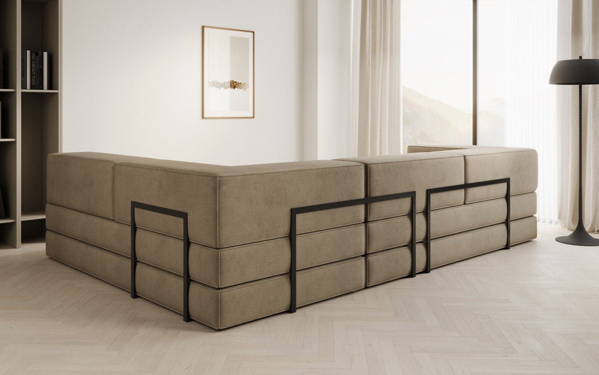 Designer Sofa Lazy L in Samt