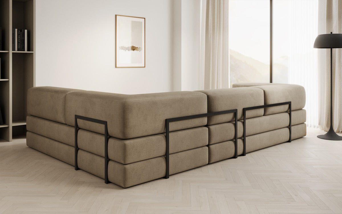 Designer Sofa Lazy L in Fluweel